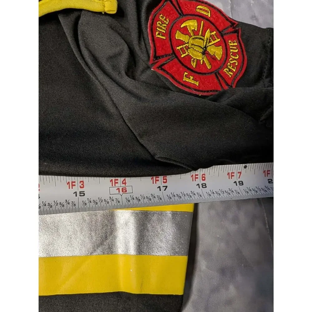 Spirit Halloween Flirty Sexy Firefighter Mini Dress Costume Black Size M - Picture 7 of 9